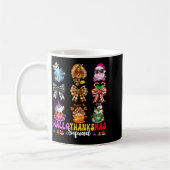 Mug Hallothanksmas Squad Funny Halloween Thanksgiving  (Gauche)