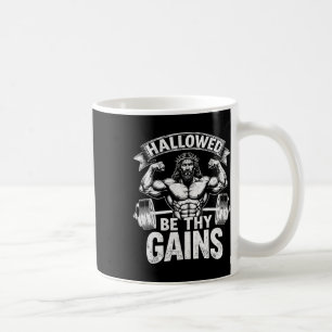 Mug Hallow Be Thains Christian Workout Gym Jesus