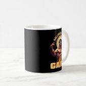 Mug Hallow Be Thains Drôle Gym Jésus Bodybuilding (Devant droit)