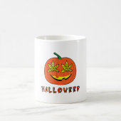 Mug Halloweed Funny Hippie Citrouille Halloween (Centre)