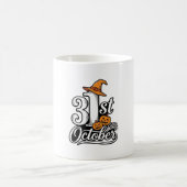 Mug Halloween 31 octobre typographie conception de t-s (Centre)