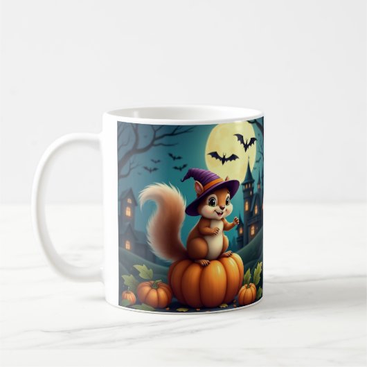 Mug Halloween à lapin éffrayant - Conception simpl (Gauche)