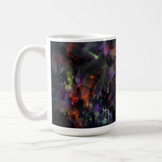 Mug Halloween Abstrait (Gauche)
