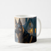 Mug Halloween allemand mouton effrayant (Devant droit)