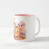 Mug Halloween Amis Oiseaux Confortable (Devant droit)