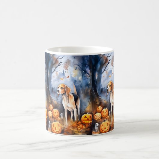 Mug Halloween Anglais Foxhound Avec Citrouille (Centre)