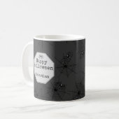 Mug Halloween Araignée Noire Épouvantable (Devant gauche)