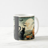 Mug Halloween/Automne/Automne/citrouille/chat (Devant droit)