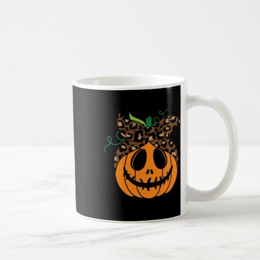 Mug Halloween Automne Mignonne Et Citrouille Amusant (Droite)