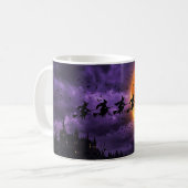 Mug Halloween avec Lune et Sorcière (Devant gauche)