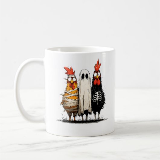 Mug Halloween Bash Déplaisant de Cluckin (Gauche)