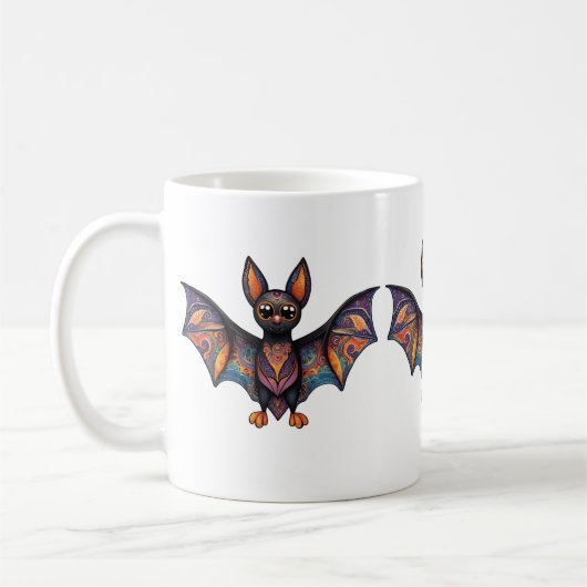 Mug Halloween Bat Alebrije (Gauche)
