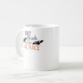 Mug Halloween Bats Be Scary Funny Meme (Devant gauche)