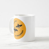Mug Halloween Bats Orange (Devant gauche)