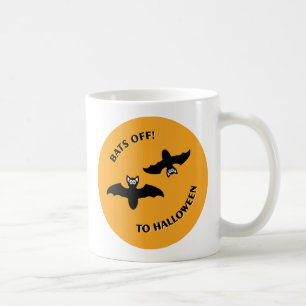 Mug Halloween Bats Orange