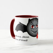 Mug Halloween - batte végétarienne (Devant gauche)
