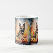 Mug Halloween berger allemand avec la peur Citrouille (Centre)