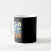 Mug Halloween bleu nuit étoilée (Devant gauche)