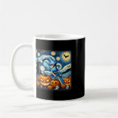 Mug Halloween bleu nuit étoilée (Gauche)