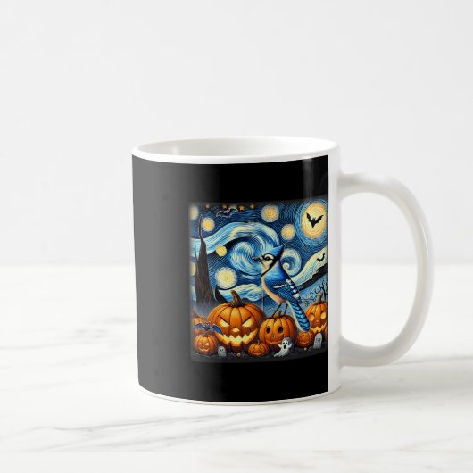 Mug Halloween bleu nuit étoilée (Droite)