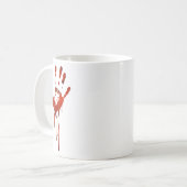 Mug Halloween Bloody Hand Imprimer costume Zombie (Devant gauche)