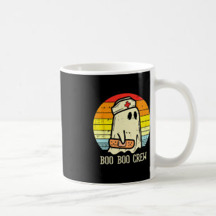 Mug Halloween Boo Boo Crew Ghost Nurse Retro Halloween