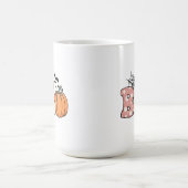 Mug Halloween Boo Ghost Citrouille Bats Cobweb (Centre)
