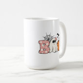 Mug Halloween Boo Ghost Citrouille Bats Cobweb (Devant droit)