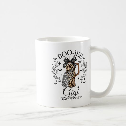 Mug Halloween Boo Jee Gigi Hand Skeleton drôle Éffraya (Droite)