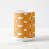Mug Halloween Boo Orange et Blanc (Centre)
