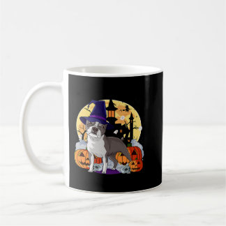 Mug Halloween Boston Terrier Citrouille Witch