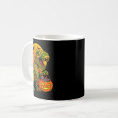 Mug Halloween Boys Dinosaur Mummy T Rex Y Pumpkin Moon (Devant gauche)