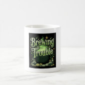 Mug Halloween Brasser des Ennuis Sorcière Chaudron Pot (Centre)