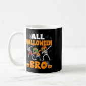 Mug Halloween Bro Dabbing Skeleton Jack-o'-lantern Boy (Gauche)