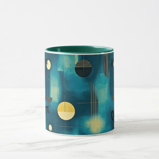 Mug Halloween - Broomstick Éffrayant vert foncé (Centre)