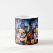 Mug Halloween Bulldog avec la peur Citrouille (Centre)