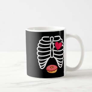 Mug Halloween Cage Rib Donut Lover Skeleton Drôle Femm