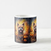 Mug Halloween Cairn Terrier Avec La Peur Citrouille (Centre)