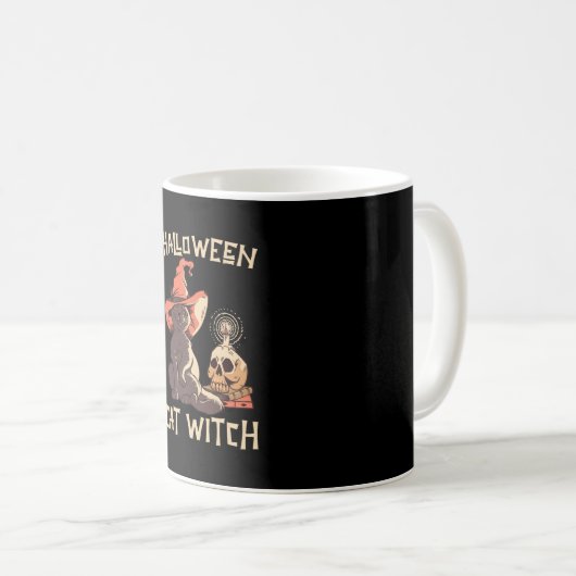 Mug Halloween Cat Witch (Devant droit)