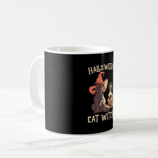 Mug Halloween Cat Witch (Devant gauche)