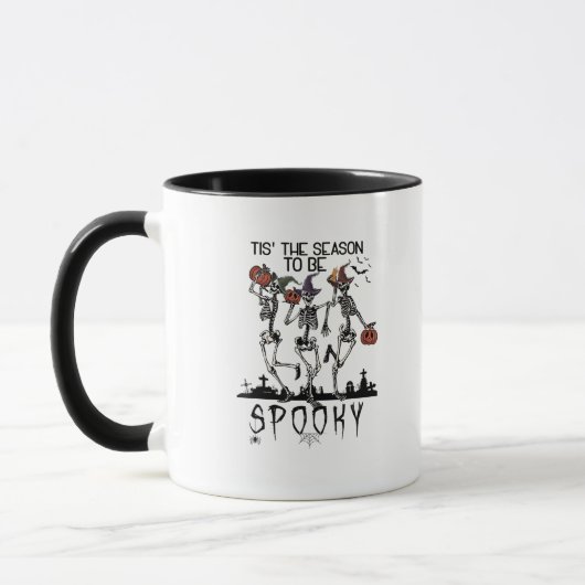 Mug Halloween C'est La Saison De Squelette De Danse Ef (Gauche)