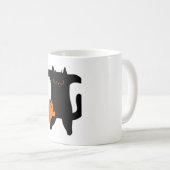 Mug Halloween chat effrayé (Devant droit)