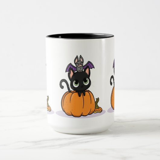Mug Halloween chat mignon (Centre)