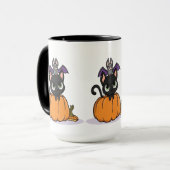 Mug Halloween chat mignon (Devant gauche)