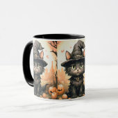 Mug Halloween chat noir (Devant gauche)