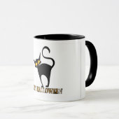 Mug Halloween chat noir (Devant droit)