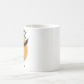 Mug Halloween chat noir et chauve-souris avec lune, ha (Centre)