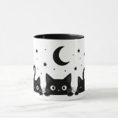 Mug Halloween Chat Noir Mignon (Centre)