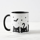 Mug Halloween Chat Noir Mignon (Gauche)