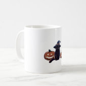 Mug Halloween chat noir T-shirt classique (Devant gauche)